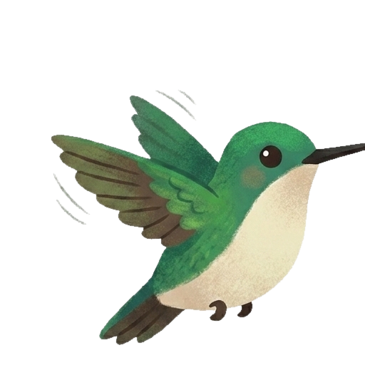 Ariki, el picaflor de Arica, en pleno vuelo.